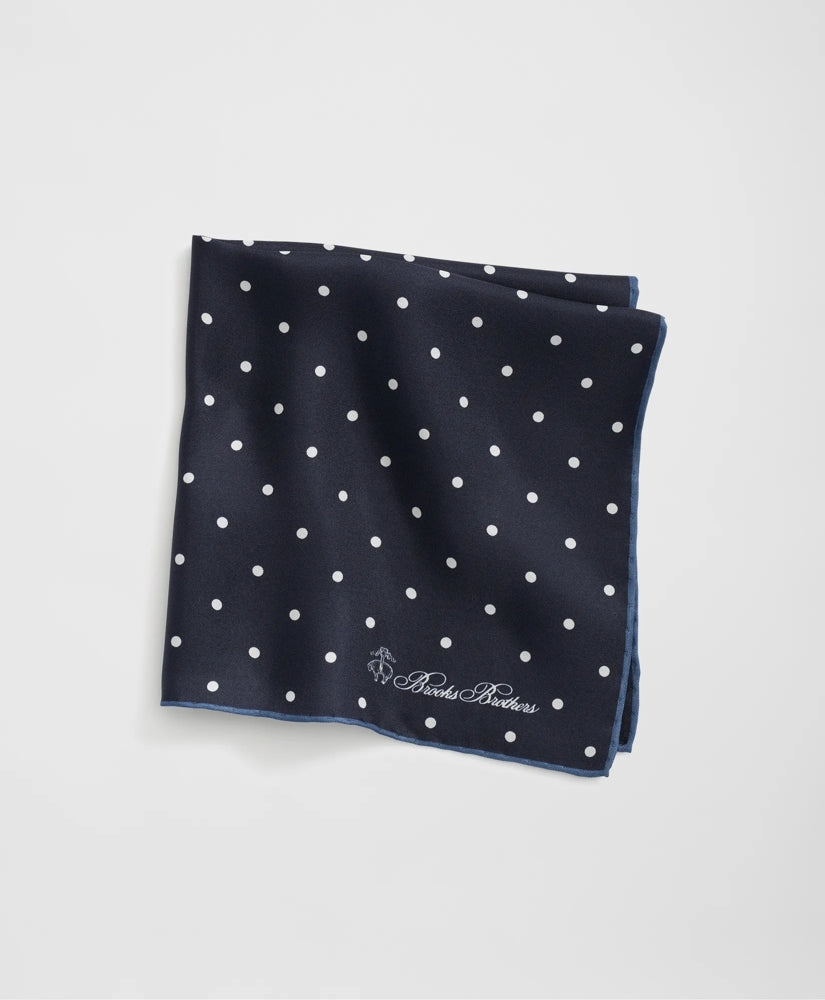 Small Dot Silk Pocket Square