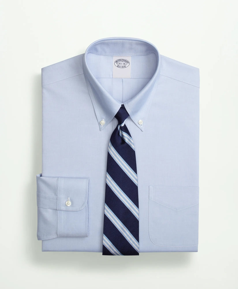 Stretch Supima® Cotton Non-Iron Pinpoint Oxford Button-Down Collar Dress Shirt