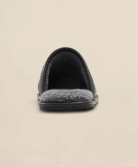 Shearling Lined Leather Slippers