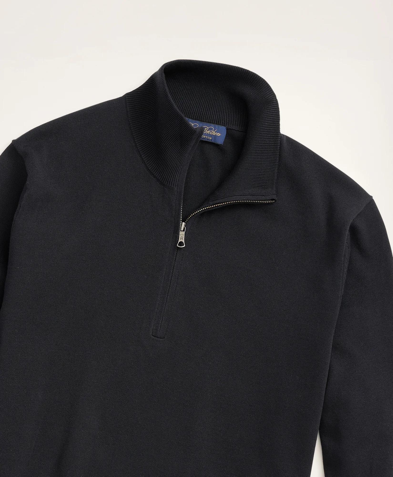 Big & Tall Supima® Cotton Quarter-Zip Sweater
