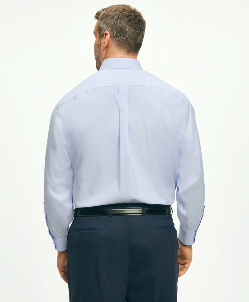 Big & Tall Stretch Dress Shirt, Non-Iron Pinpoint Spread Collar