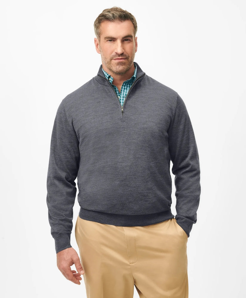 Big & Tall Ultimate Merino Wool Quarter-Zip Sweater