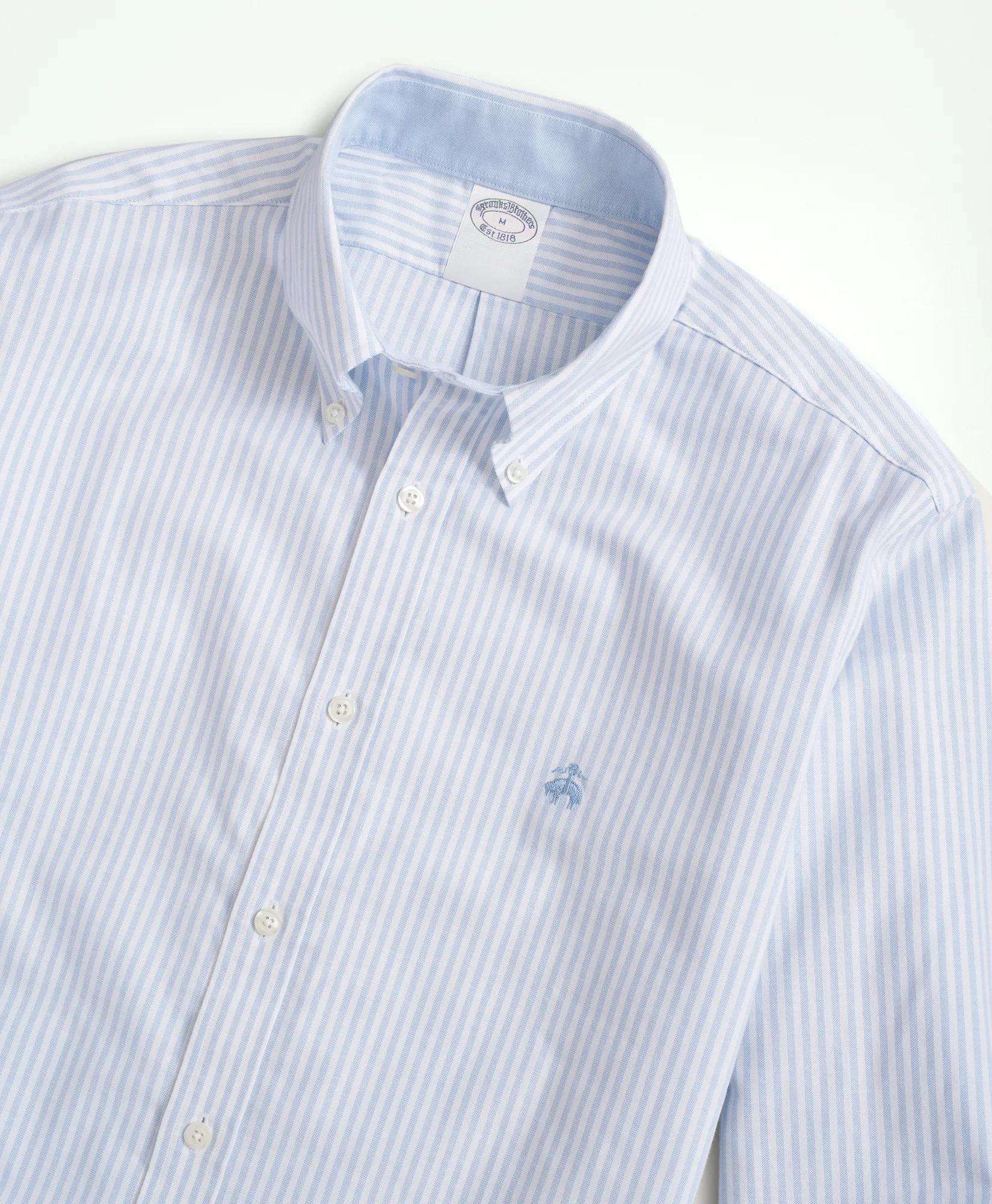 Stretch Non-Iron Oxford Button-Down Collar, Bengal Stripe Sport Shirt