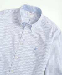 Stretch Non-Iron Oxford Button-Down Collar, Bengal Stripe Sport Shirt